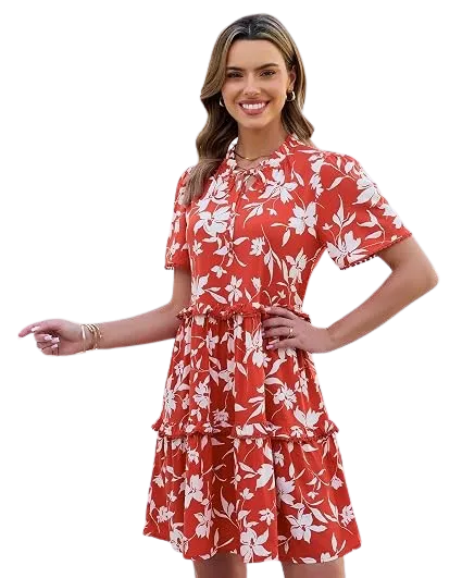 Women's Spring Summer Bold Printed Dresses