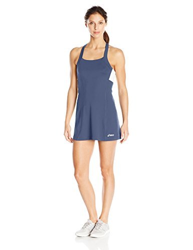 ASICS Womens Rally Dress, Navy/White, Medium