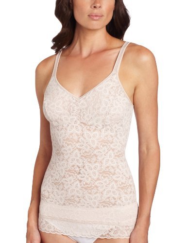 Bali Women's Shapewear Lace 'N Smooth Cami, Rosewood, Medium