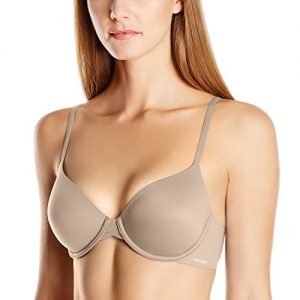 Calvin Klein Women's Perfectly Fit Lightly Lined Memory Touch T-Shirt Bra, Bare, 34C