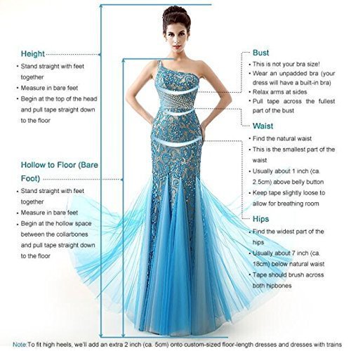 Datangep Women's Straps V-Neck Embellished Belt Empire Long Wedding Dress for Bride with Chapel Train US8 - Image 4