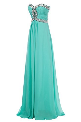 Erosebridal Long Prom Dress 2017 Chiffon Bridesmaid Dress Formal Gowns US 6 Burgundy - Image 5