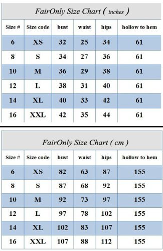 Faironly D229 Women's Wedding Dress Bridal Gown (X-Large, White Purple) - Image 4