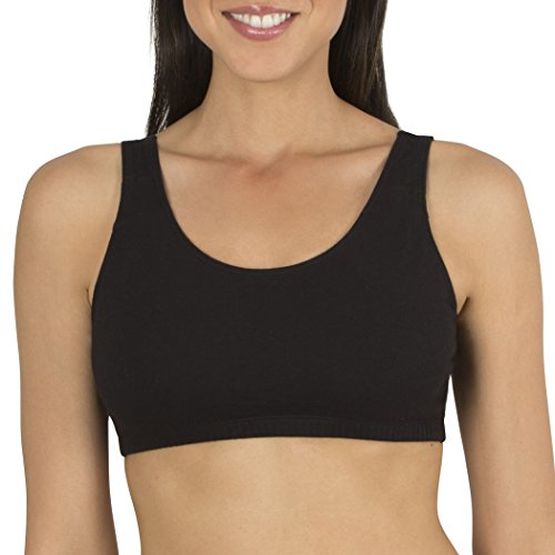 Fruit of the Loom Women'sBuilt-Up Sportsbra, Black/White/Heather Grey, Size  44(Pack of 3) - Max Her is an online women Apparel and Fashion Blog