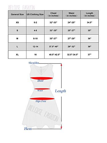 Heloise Women's A-Line Sleeveless Pleated Little Blue Cocktail Party Dress (M, Blue) - Image 5