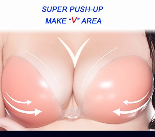 Reusable Strapless Self Adhesive Silicone Invisible Push-up Bra B Cup  Double Thickness - Max Her is an online women Apparel and Fashion Blog