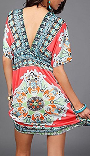 Sexy Womens Fashion Beach Wear Bikini Summer Swimsuit Cover Up Dress(Tunic1,Large) - Image 3
