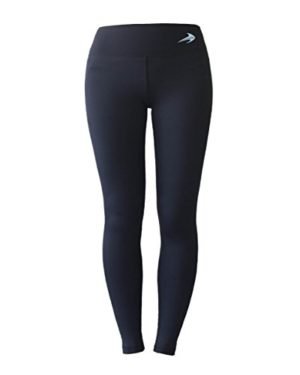 Women's Compression Pants (Black - S) Best Full Leggings Tights for Running, Yoga, Gym by CompressionZ