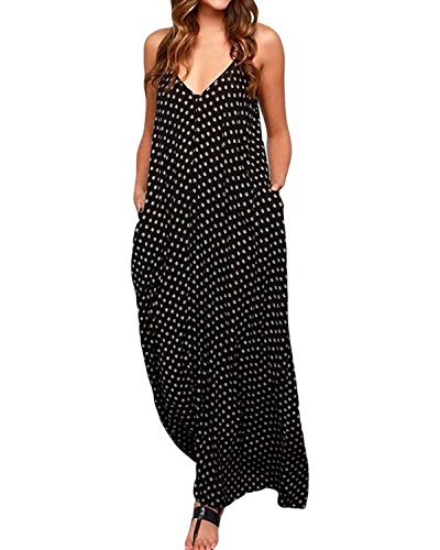 ZANZEA Women Boho Backless Long Maxi Evening Party Dress Beach Sundress Black 12 - Image 3