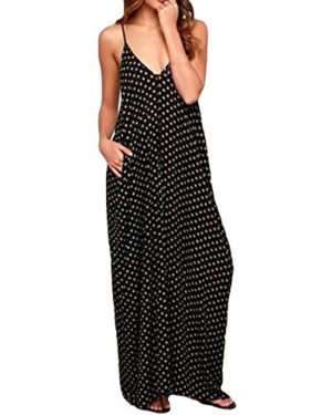 ZANZEA Women Boho Backless Long Maxi Evening Party Dress Beach Sundress Black 12