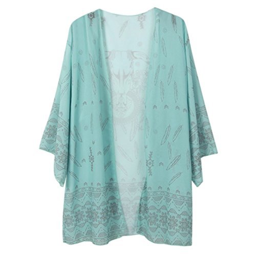Bestyou Women's Short Kimono Jackets Open Front Cardigans Bikini Swimsuit Cover Up Dress Beach Swimwear - Image 3