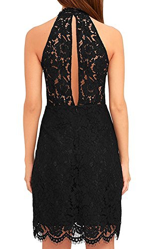Zalalus Women's Cocktail Dress High Neck Lace Dresses for Special Occasions - Image 3