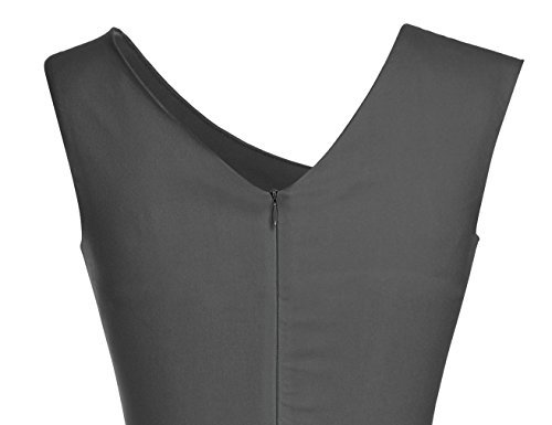 MUXXN Women's Retro 1950s Style Sleeveless Slim Business Pencil Dress - Image 5