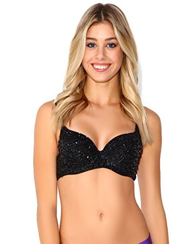 iHeartRaves Women's Sequin Bra, Sparkle and Shine in This Glitter Bra Top  for Raves, Dances, Club Wear, Belly Dancing - Max Her is an online women  Apparel and Fashion Blog