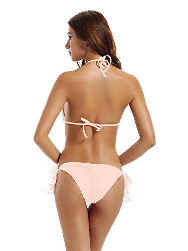zeraca Women's Tie Side Pantie Triangle Bikini Set - Image 6