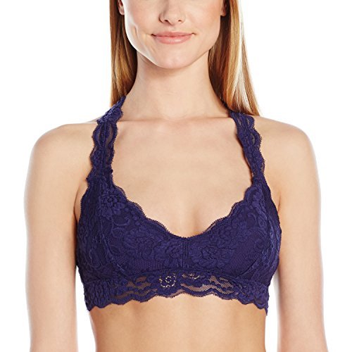 Amazon Brand - Mae Women's Racerback Lace Plunge Bralette (for A-C cups)